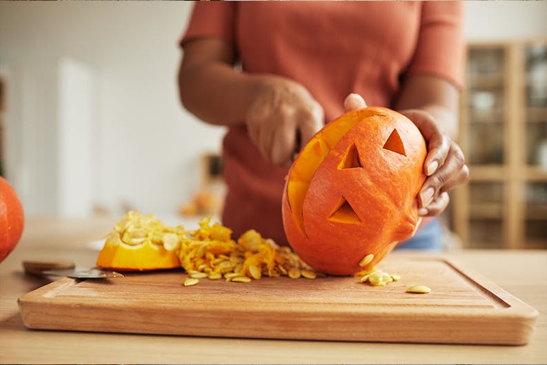 Halloween pompoenen maken Halloween pompoenen maken