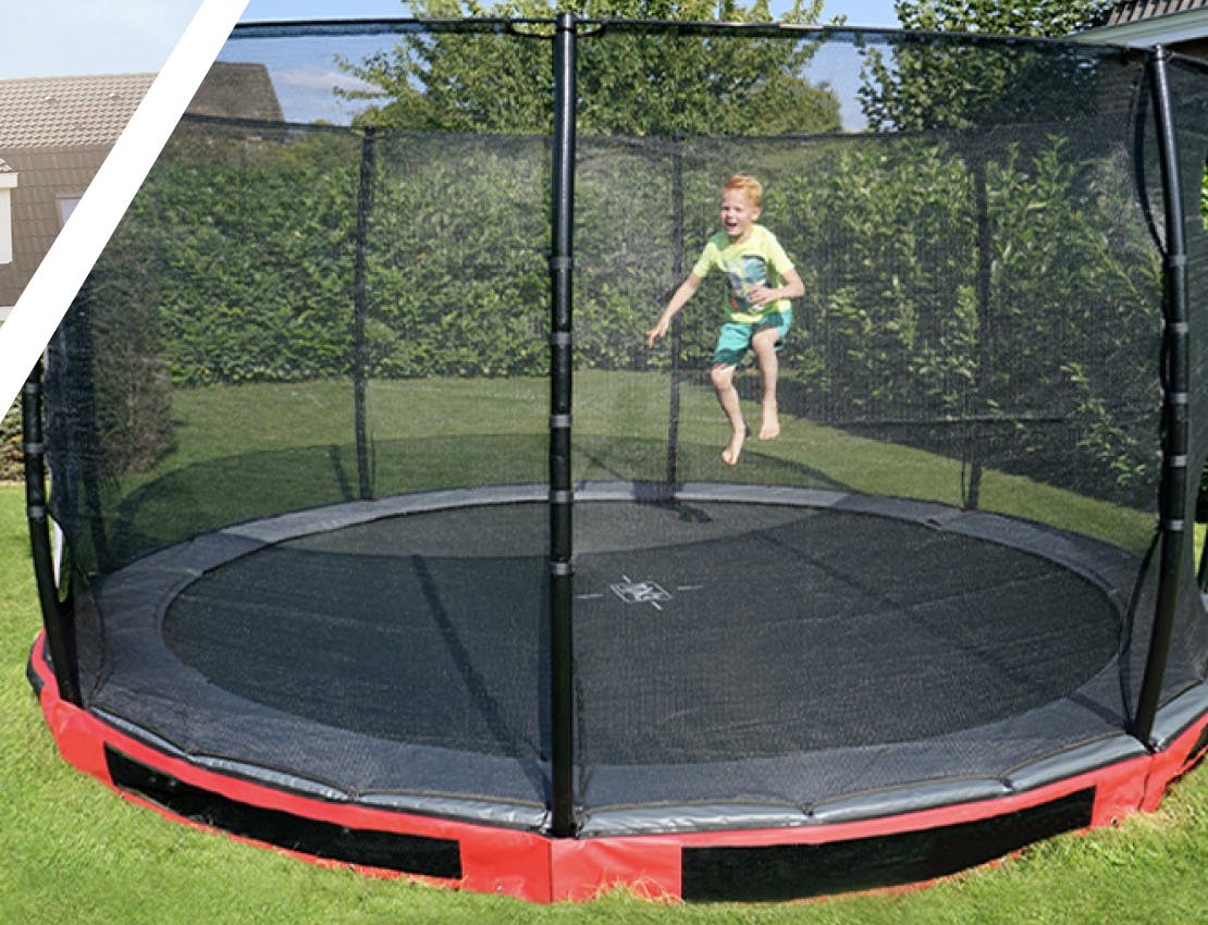 Exit inbouw trampolines