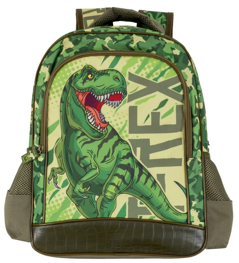 Newtic Rugzak Kinderrugzak voor Jongens, Dinosaurus, Waterdicht, Kleuterschool, Schooltas, voor 2-6 jaar, Beige, 1