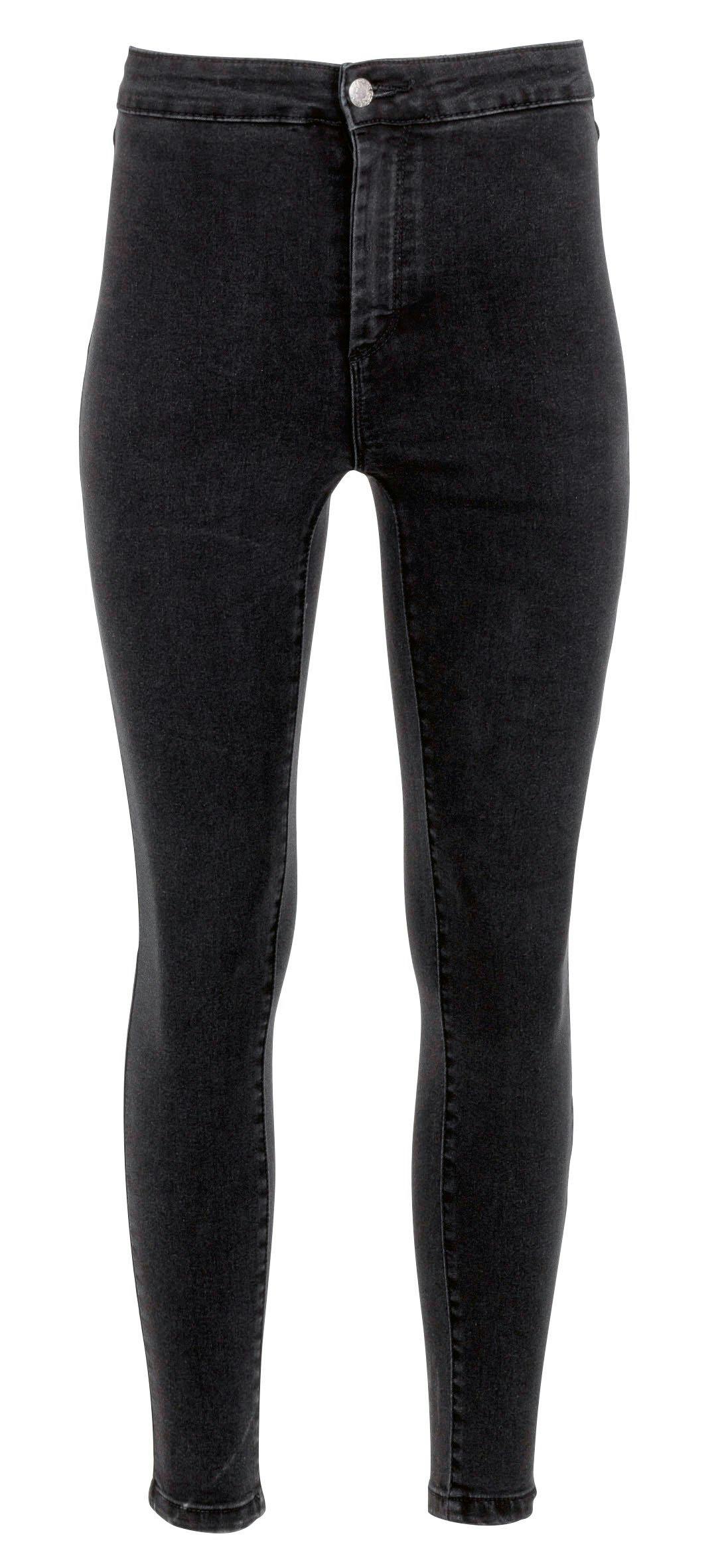 Dames Jeans Hoge Taille Skinny Zwart
