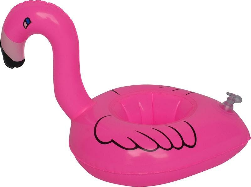klinker ik wil Identificeren Opblaasbare Bekerhouder Flamingo