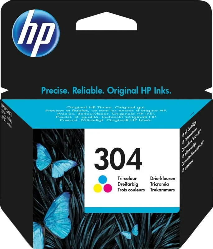 HP 304 Cartouche d'encre trois couleurs authentique