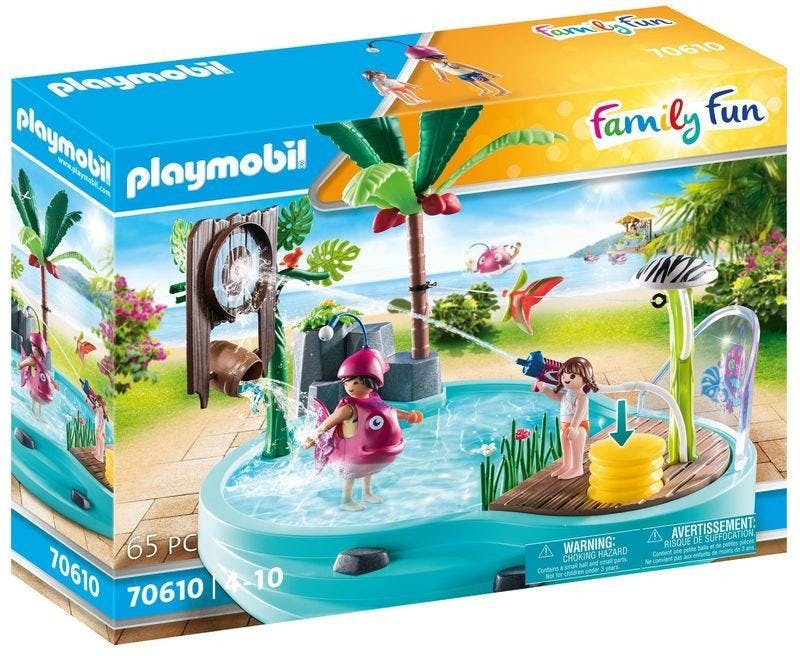 Distributie combinatie Berucht PLAYMOBIL Family Fun Leuk Zwembad Met Watersplash - 70610