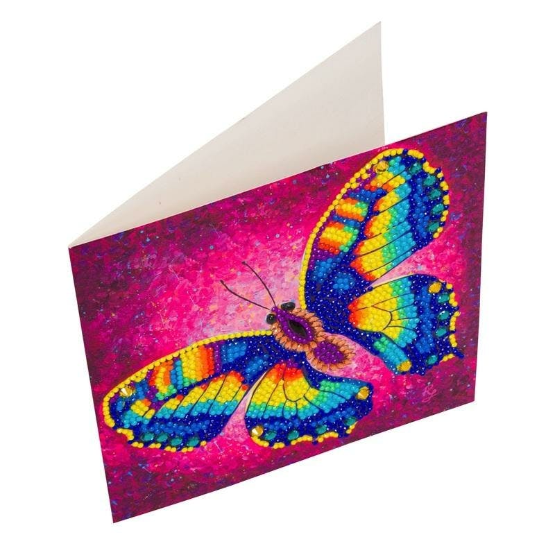 Viva Rijp Decoratie Crystal Art Card Vlinder Mandala