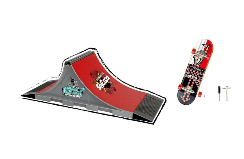 ideallife Skate Park Rampe Pièces pour Finger Skateboard et Vélo Entraînement Props avec 6 Doigts Skateboards ideallife Skate Park Rampe Pièces pour Finger Skateboard et Vélo Entraînement Props avec 6 Doigts Skateboards