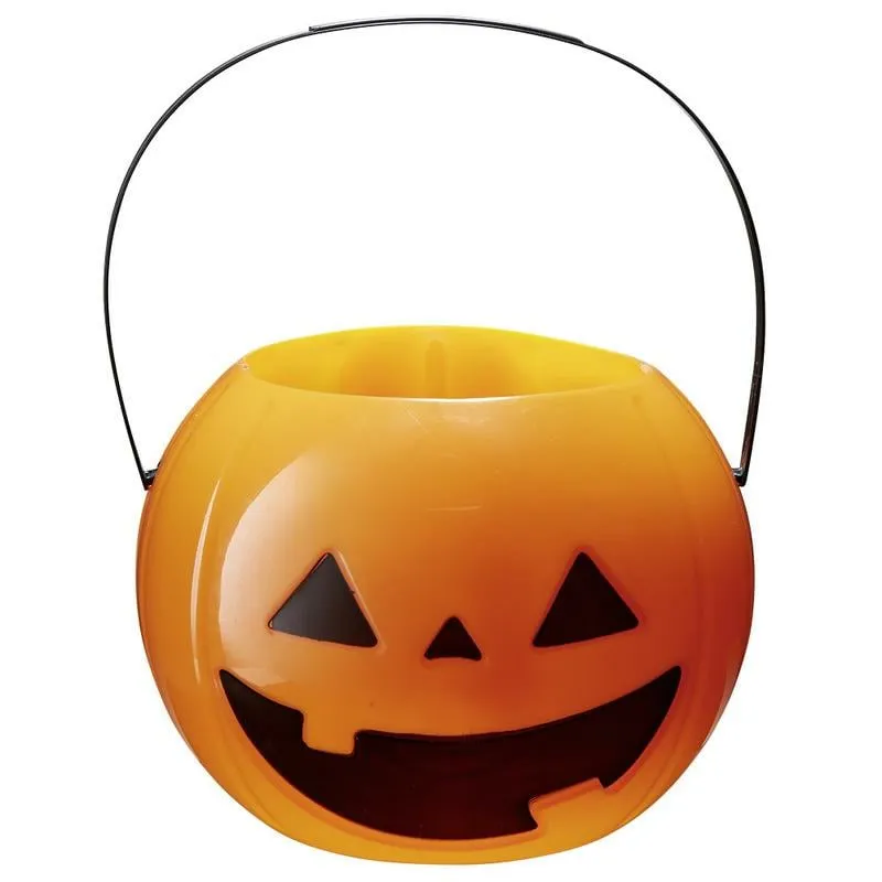 Seau à Bonbons Halloween Pour Enfants - Grande Citrouille Orange Portable - Pour Collecte De Friandises, Déguisement