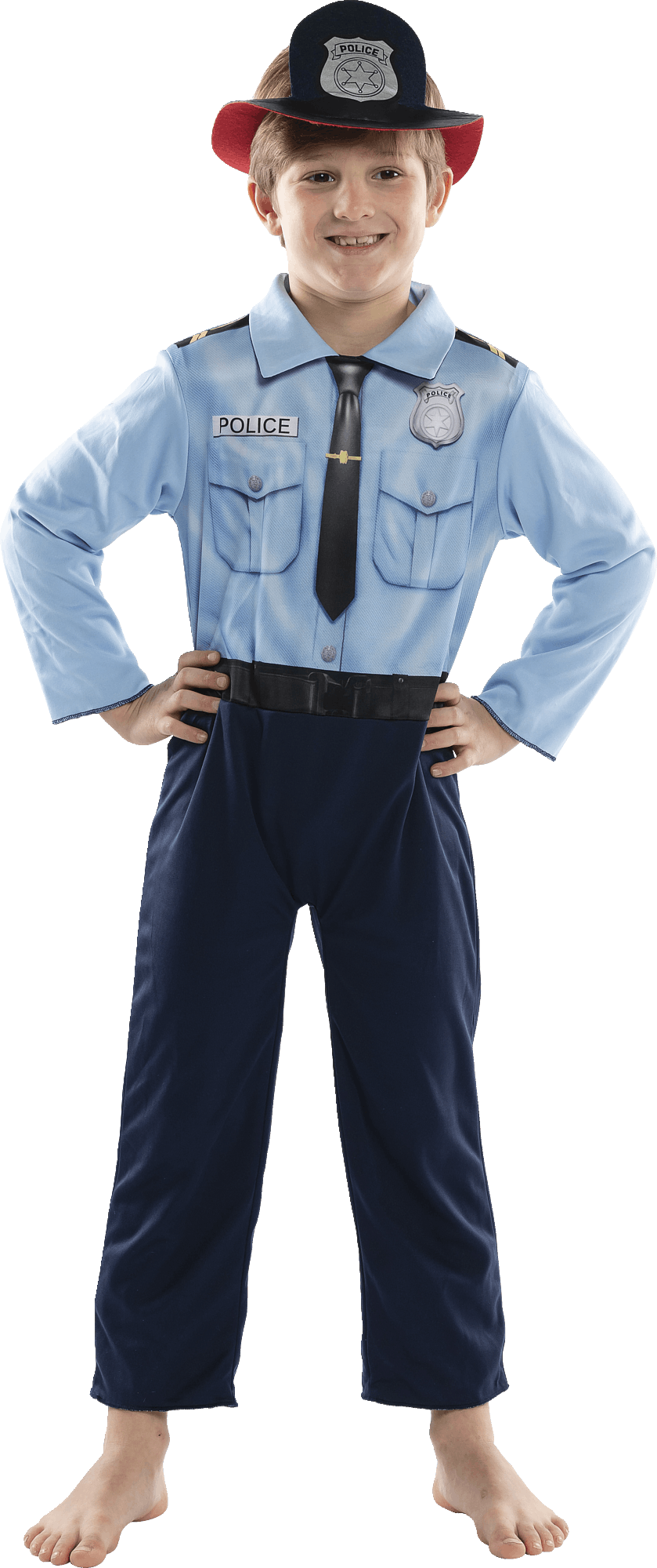 Th Voorschrijven Verenigde Staten van Amerika Kostuum Omkeerbaar Brandweer En Politie 4-6 Jaar