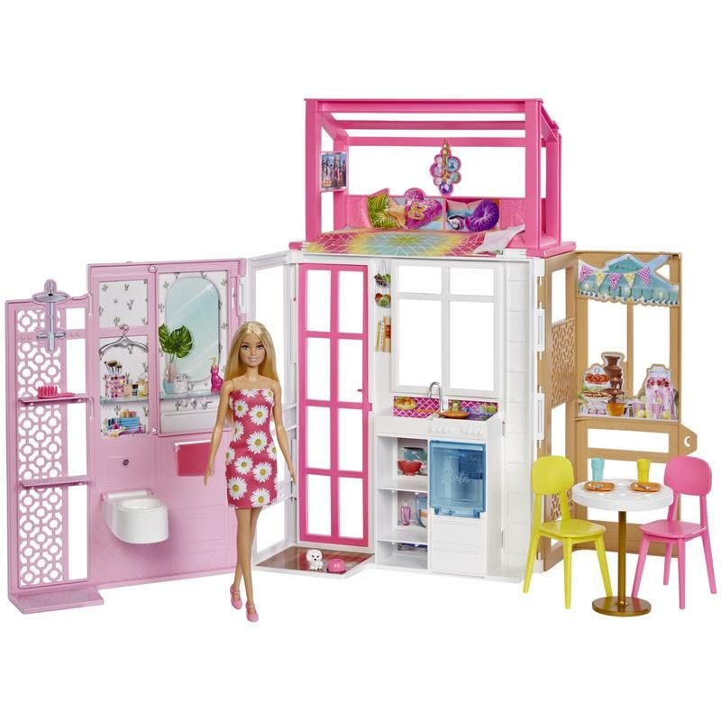Depressie anker Octrooi Barbie vakantiehuis speelset met pop