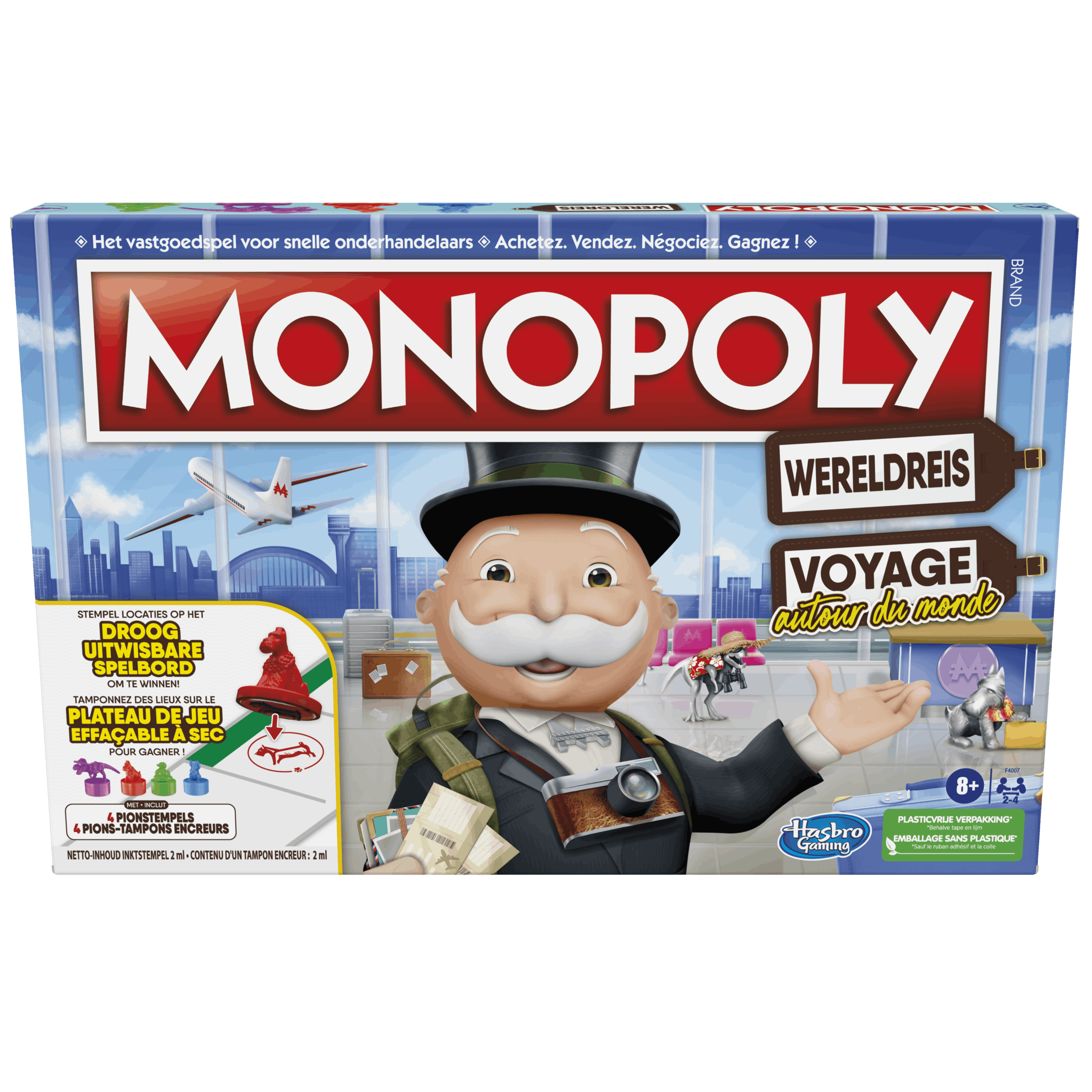 Crack pot patroon Verpersoonlijking Monopoly Wereldreis - Bordspel