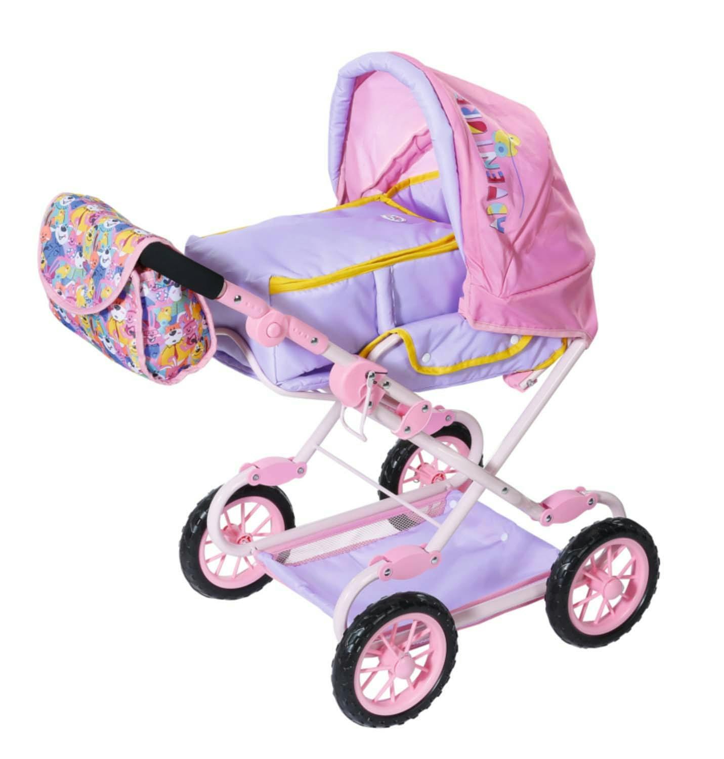 Baby Born Landau De Luxe Pour Poupees Rose