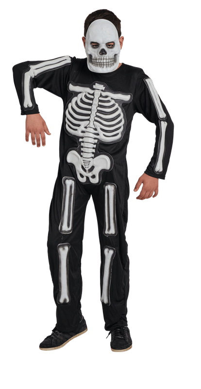 Costume Phosphorescent De Squelette Pour Enfants – Brille Dans Le Noir – Idéal Halloween, Carnaval Et Cosplay - 9