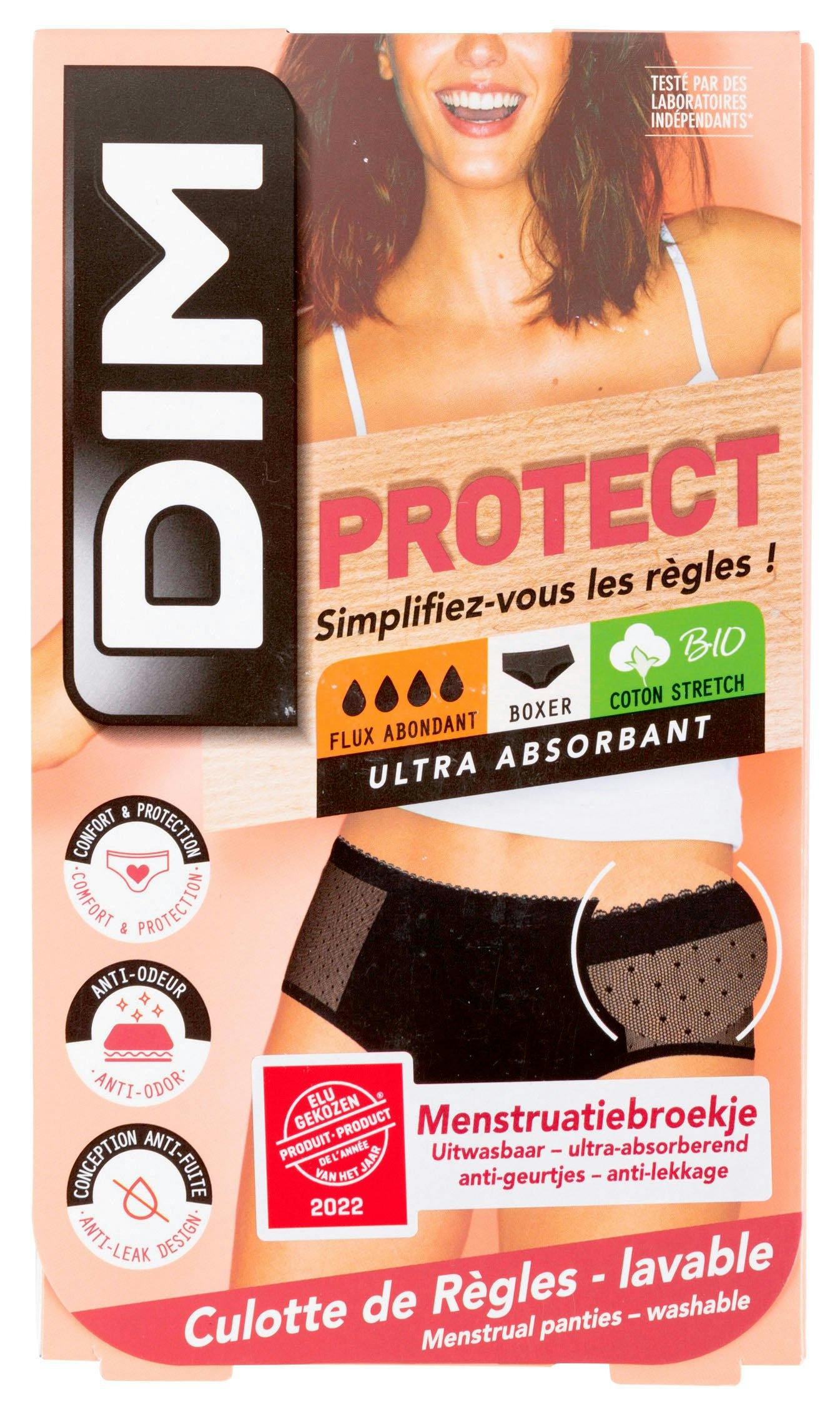 Dim Slip Regles Dim Shorty De Règles Dame Flux Abondant Noir