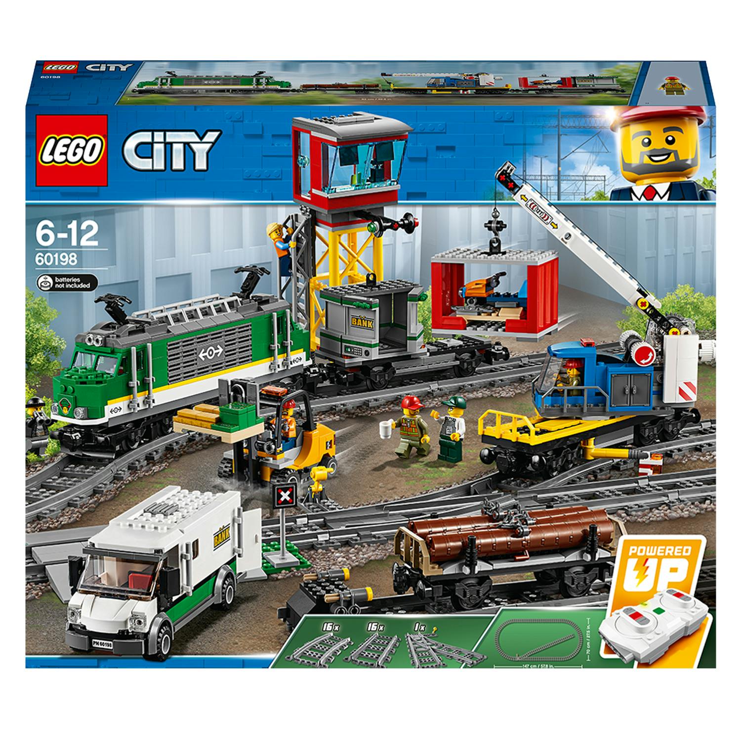 Aanhankelijk Sluiting Maak leven LEGO City Vrachttrein (60198)
