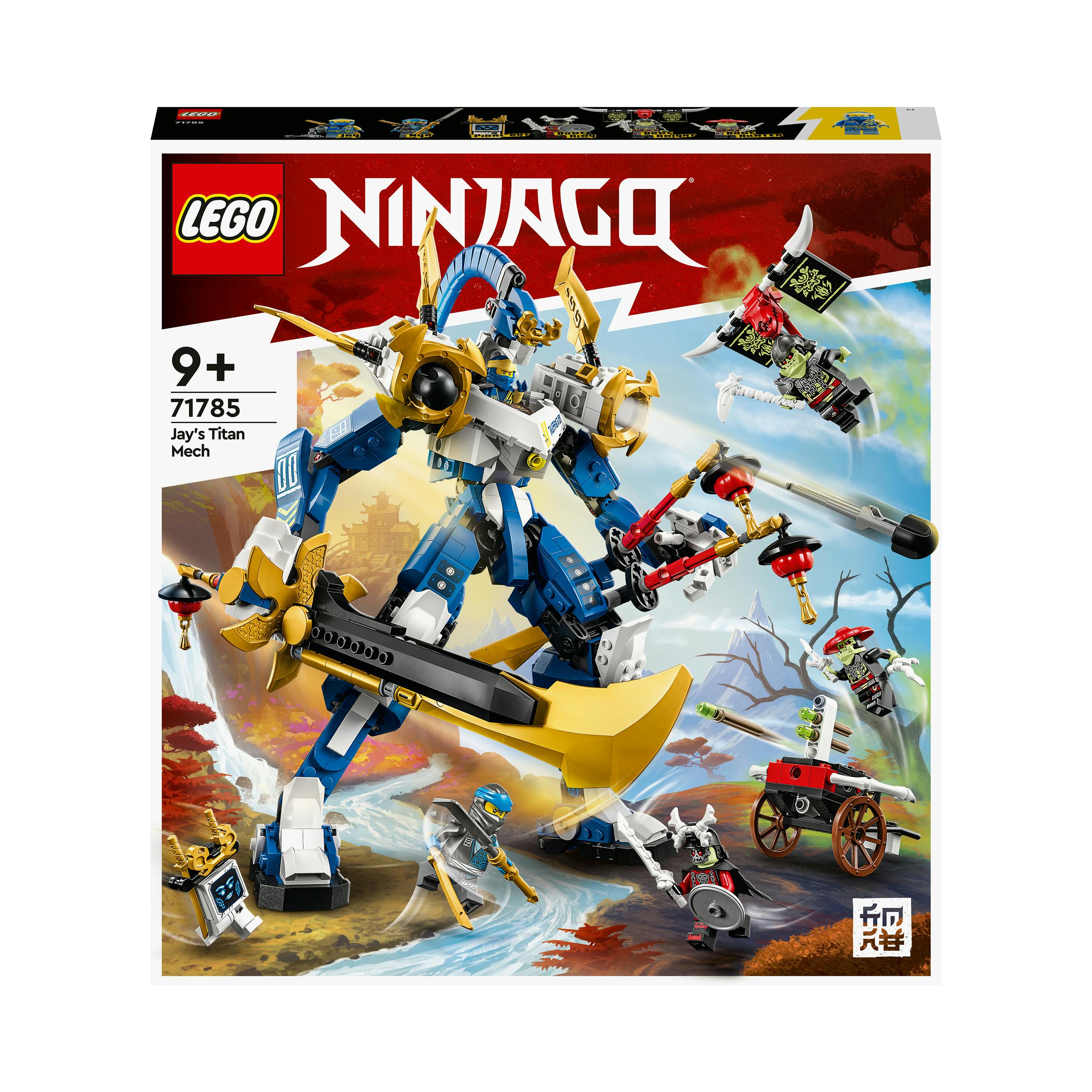 Minder Met pensioen gaan Gearceerd LEGO NINJAGO Jay's Titan Mech Set met Actiefiguur (71785)