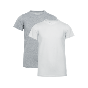 Wit Bamboe Crew Neck T-shirt Voor Jongens