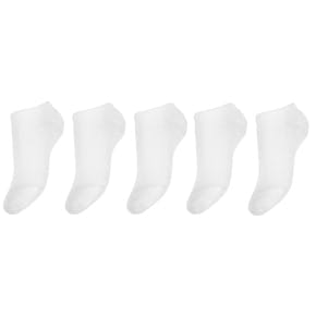 Set 5 Paar Korte Witte Sokken
