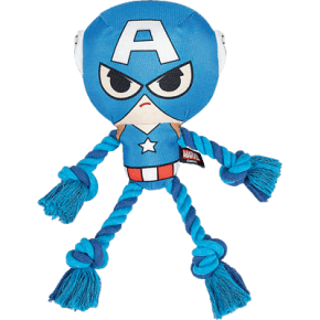 Hondenspeelgoed Touw Marvel Captain America - Blauw