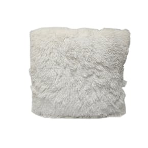 Coussin Shaggy Blanc 40x40cm 100% Polyester