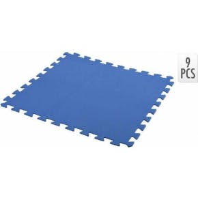 Dalles De Piscine En Mousse De 9 Pièces - 2,25m² - 50 X 50 X 0,4 Cm - Bleu