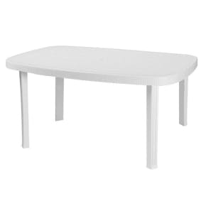 Table Otello Rectangulaire 140x85cm Blanc 