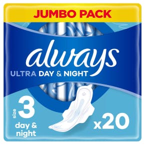 Always Ultra Dag & Nacht Jumbo Verpakking
