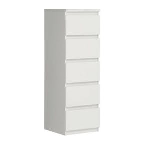 Commode Chelsea 41,8 Cm 5 Tiroirs Blanche