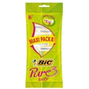 Bic Rasoirs Jetables Pure 3 Lady (8 Pces)