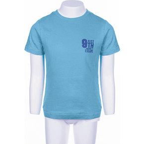 Turquoise Korte Mouwen Jongens-t-shirt