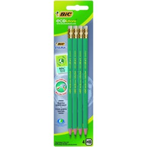 Bic - 4 Crayons Ecolutions Bout Gomme