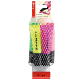 Stabilo Neon Pack Fluostiften - 5 Stuks