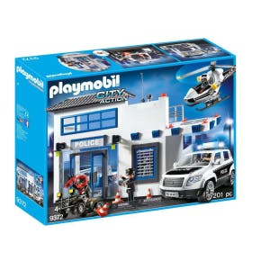 Playmobil City Action Poste De Police Avec Véhicule - 9372