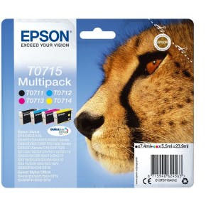 Epson Inktpatroon T0715 Multipack (zwart+kleur)