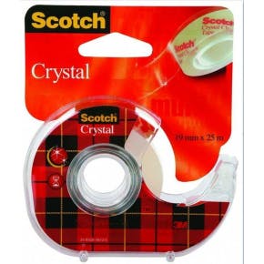Scotch - Ruban Adhésif Transparent Crystal + Dévidoir 