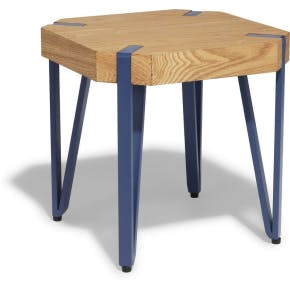 Table Basse Orna L40xh40xp40 Nat/bleu