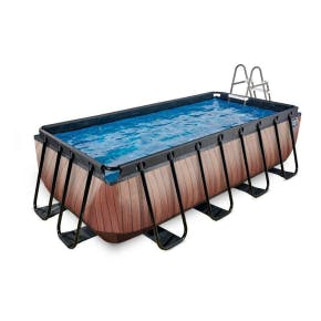 Exit Frame Pool 4x2x1m (12v) – Timber Style