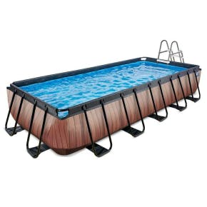 Exit Frame Pool 5.4x2.5x1m (12v Zandfilter) – Timber Style