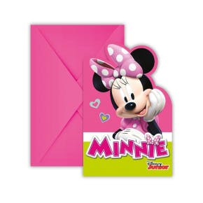 6 Cartes D'invitation Minnie