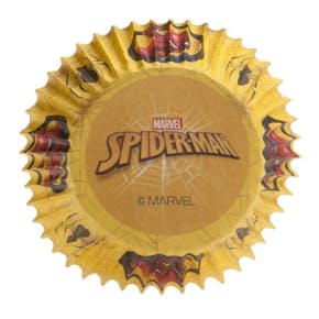 Papieren Cupcakevormpjes Spiderman /25 Stk