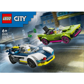Lego City Politiewagen En Snelle Autoachtervolging (60415)