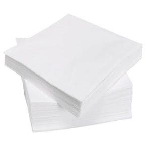 Serviettes En Papier Blanc 38x38cm