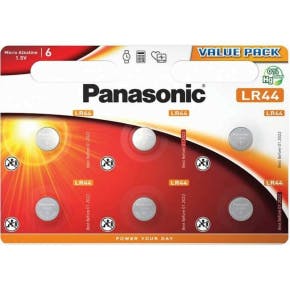 Panasonic 6 Batterijen Micro Alcaline Lr44el/6bp