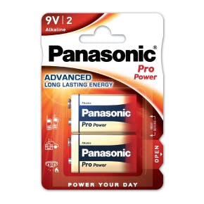 Piles Alcaline Panasonic 6lr61 Ppg 2bp