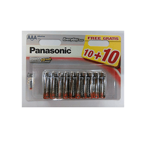 Panasonic Aaa Lr03 Batterijen 10+10 Gratis
