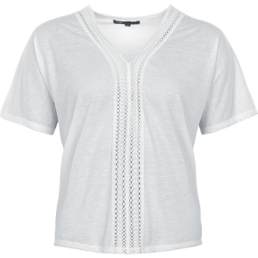 T-shirt Macramé Blanc Dame