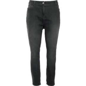 Jeans Skinny Noir Taille Haute