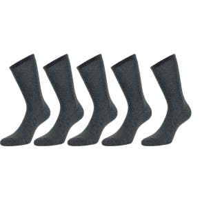 Set 5 Paar Zwarte Hoge Sokken