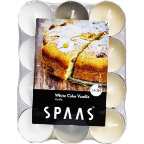 Spaas 24 Bougies Chauffe-plat Cake Vanille