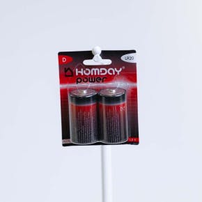 Homday Power Lr20 Batterijen - 2 Stuks
