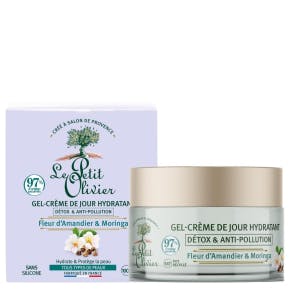 Le Petit Olivier Gel-crème De Jour Hydratant Détox & Anti-pollution Fleur D'amandier & Moringa  