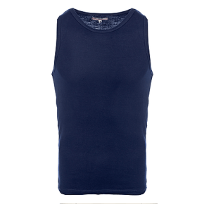 T-shirt Bleu Marine Sans Manches Homme